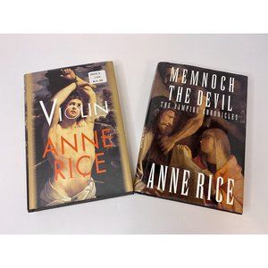 Lot‎ Of 2 Anne Rice Memnoch the Devil & Violin Hardcover First Edition 1995 1997